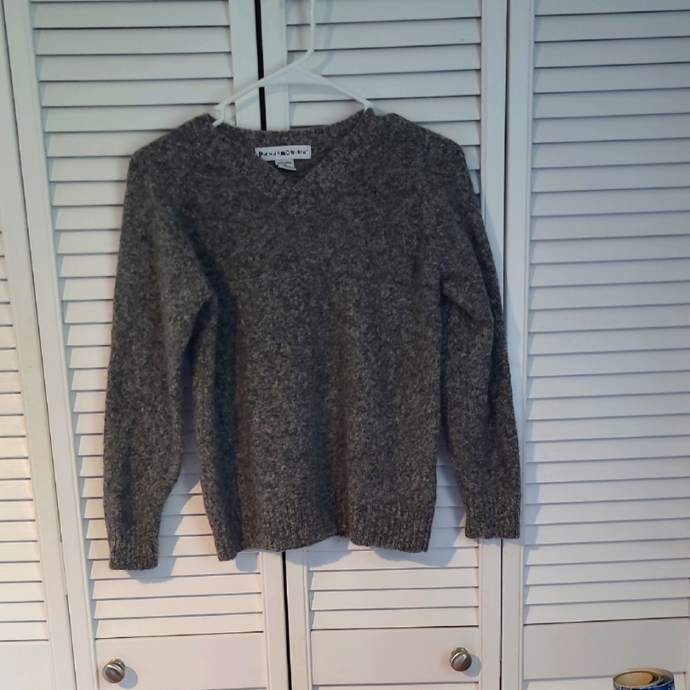 Pandemonium V-Neck 100% Wool Sweater